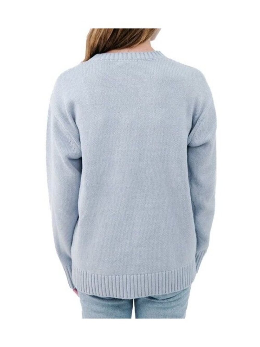 Mighty Fine Blue Lobster Sweater Crewneck Coastal Cotton Blend Size L NWT Casual - Picture 4 of 6
